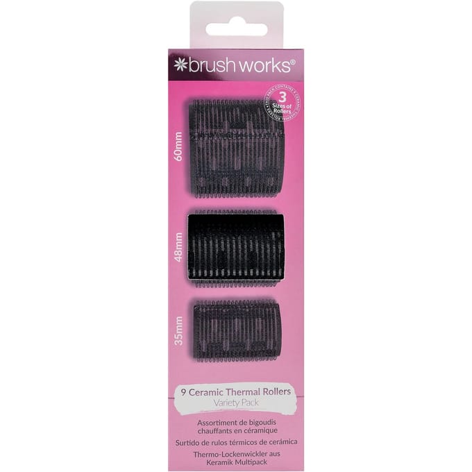 brushworks Ceramic Thermal Rollers Variety Pack 9 st