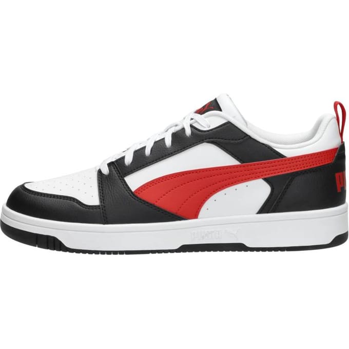PUMA Rebound v6 Low Unisex Sneakers - PUMA White-For All Time Red-PUMA Black