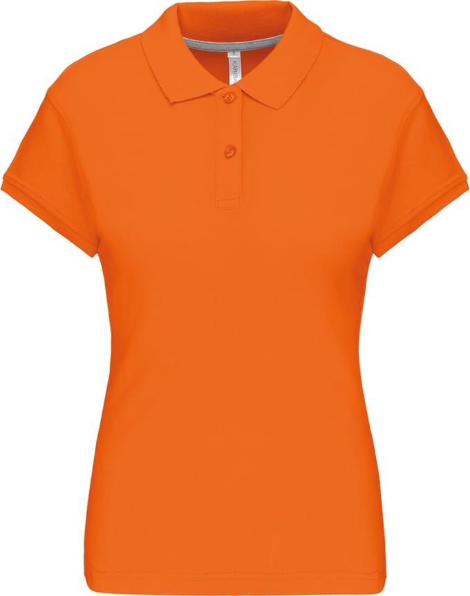 Kariban Damespolo korte mouwen K242 - orange - S