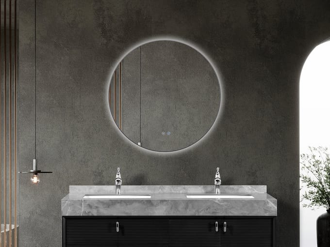 Mawialux LED Badkamerspiegel - Linde - 80cm - grijs
