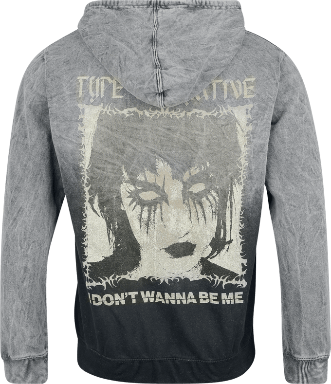 Type O Negative Trui met capuchon - I Don't Wanna - M tot XXL - voor Mannen - grijs