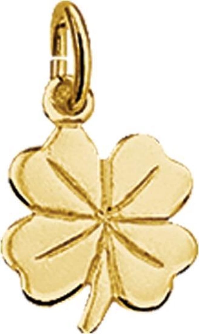 The Jewelry Collection Hanger Klaver - Goud