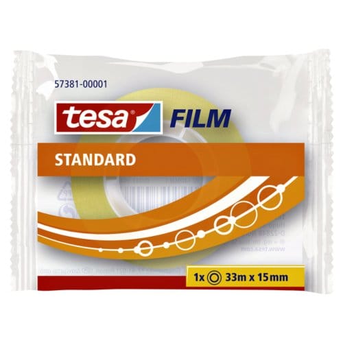 tesa film tape Standaard 30 x 33m x 15mm Transparent