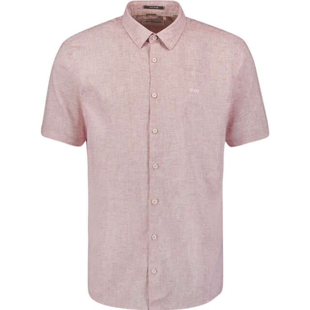 No Excess Shirt short sleeve 2 coloured melan mauve
