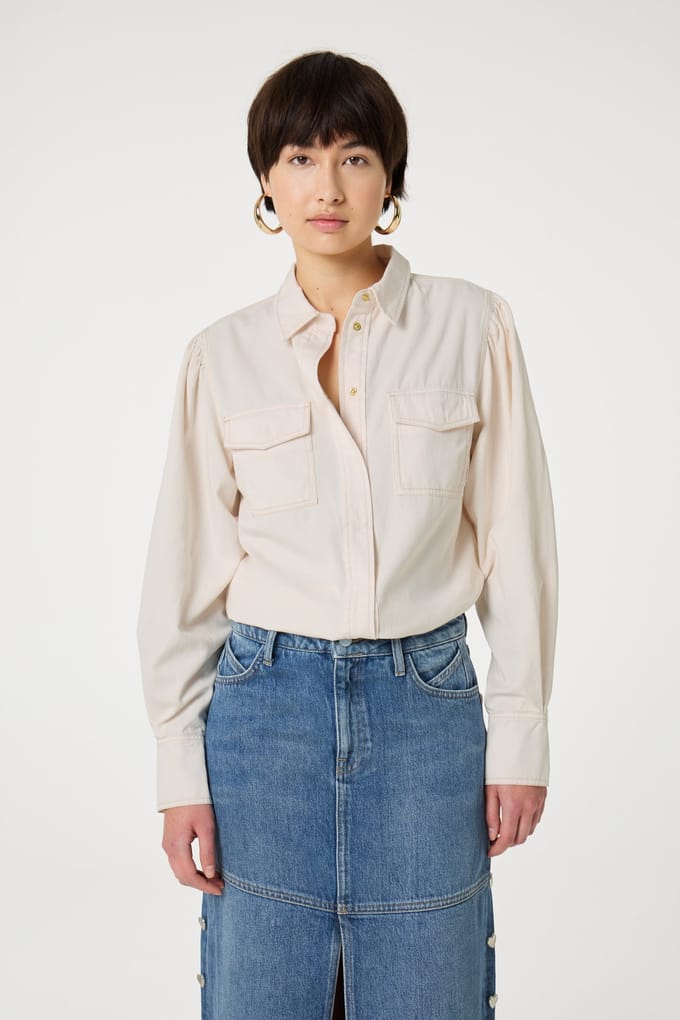 Fabienne Chapot Fabienne Blouse Cosy White Maat: 34 | Longsleeves Outlet | Dames | Wit