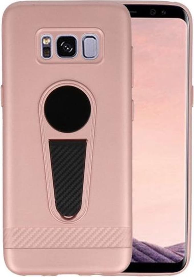 Roze Magneet Stand Case hoesje voor Samsung Galaxy S8