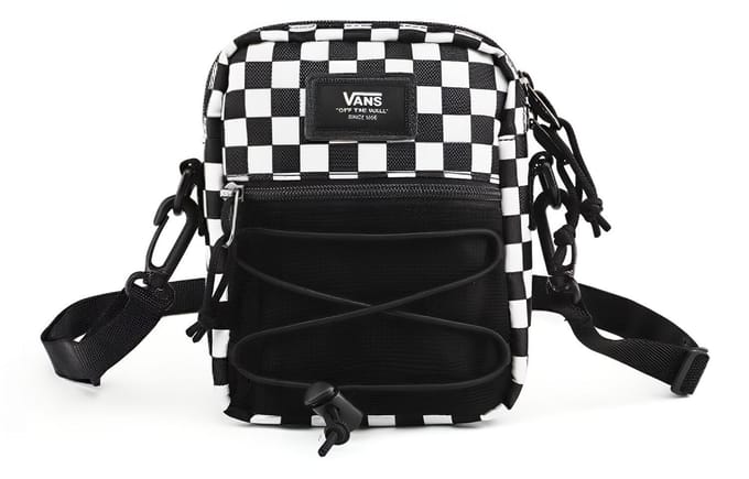 Vans Polyester Schoudertas, Crossbody Tas Normaal Unisex Zwart Wit VN0A3I5SHU0 black
