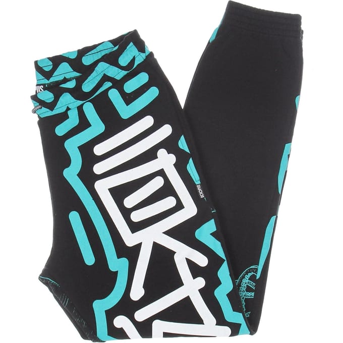 Octopus Tag Sweatpant Zwarte lichtgewicht trainingsbroek voor heren