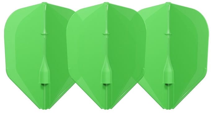 L-Style Champagne Flight EZ L3 Shape Neon Green - Dart Flights