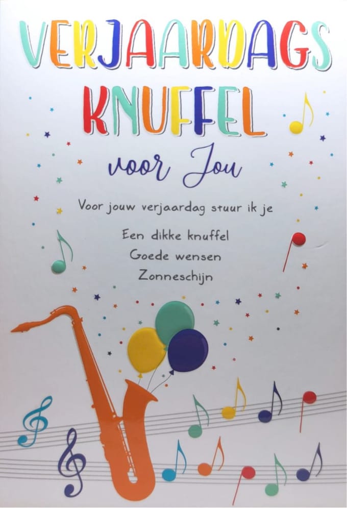 Kaart - Intense - Verjaardagsknuffel voor jou - TE023-B