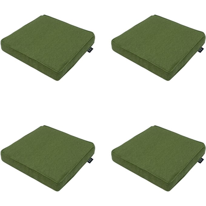 Madison - Zitkussen Moss green canvas eco+ - Ca. 40x40 cm - Set van 4