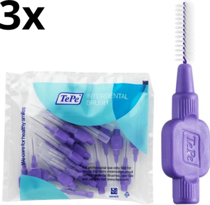 TePe Ragers Lila - 3 x 25 stuks - Voordeelverpakking