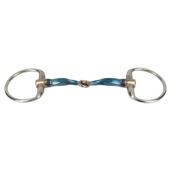 Olijfbit voor paarden Trust Sweet Iron Eggbutt Slow Twist Jointed 16