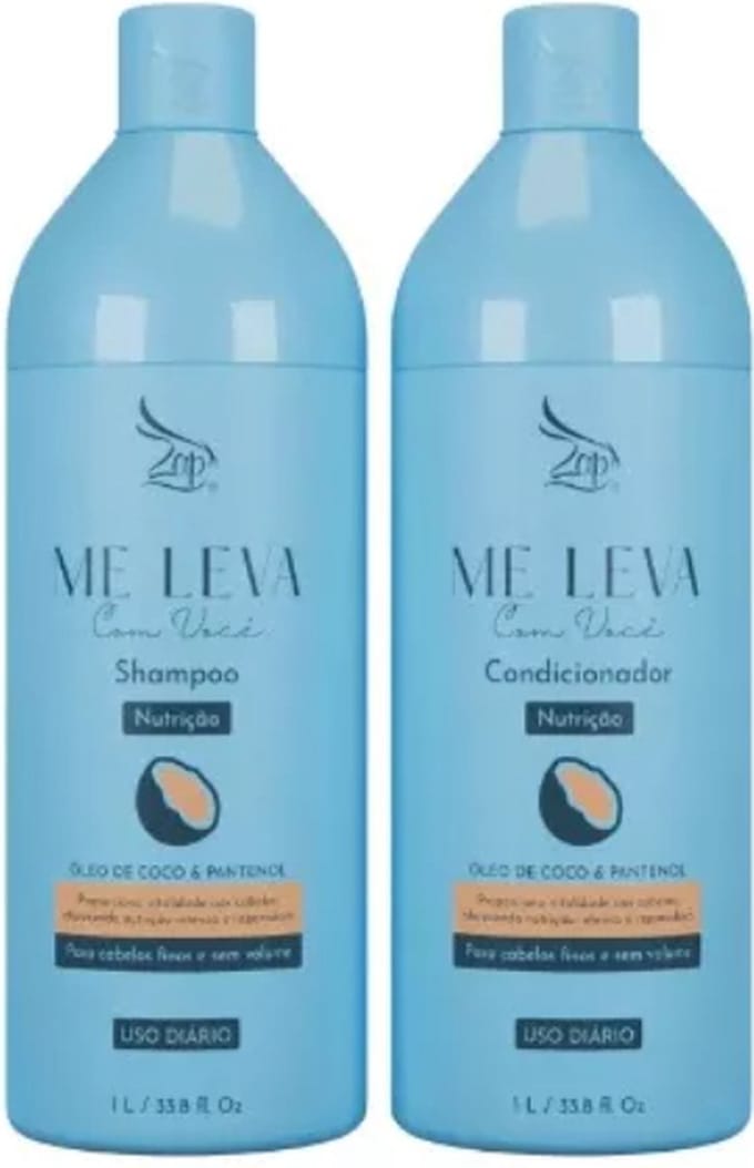 Zap Me Leva Com Você Voedingsset met kokosolie en panthenol - 2x1L