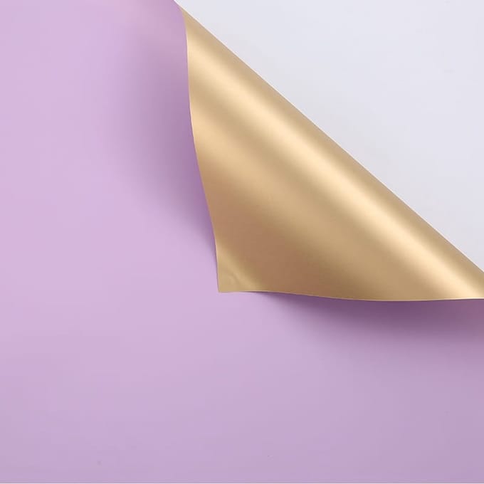 mech-mech Gloss - Florale Folie - Lavendel - 58x58cm - 20 Ark