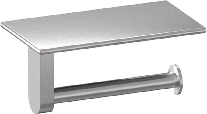 Brauer Toiletrolhouder met planchet RVS geborsteld PVD