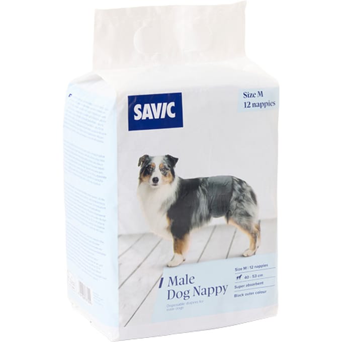 Savic luiers voor mannen maat. M: 40-53cm, 24 stuks hond