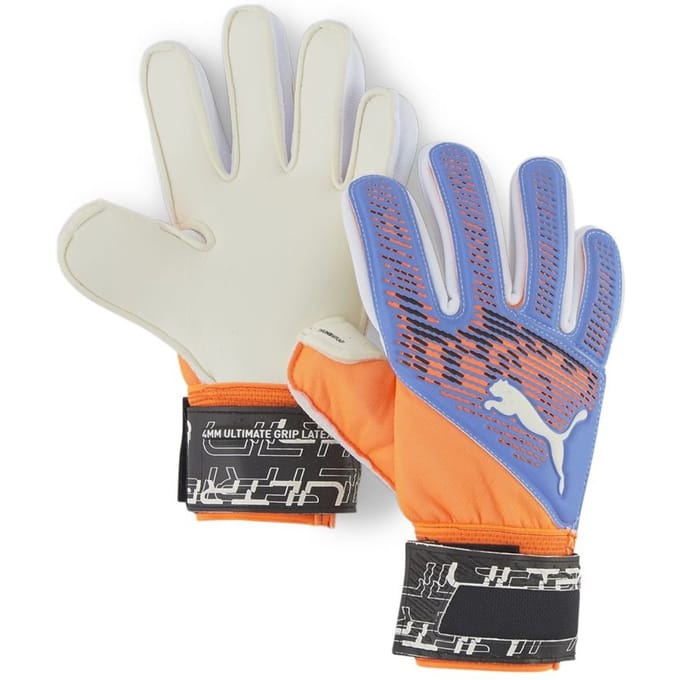 Puma Ultra Grip 2 Jr Orange Blue - Keepershandschoenen - Maat 6