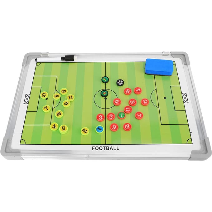 Aluminiumlegering Magnetisch Voetbal Tactiekbord Voetbalcoaches Hangende Spelplaat yellow