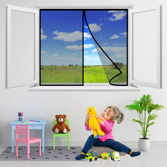 Magnetisch Deurhor Gordijn 150x175cm - Insectenwerend en Automatisch Sluitend
