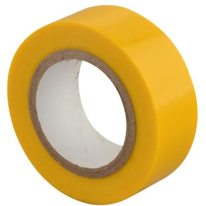 10x Gele PVC Isolatietape 19mm x 9m - Merkloos