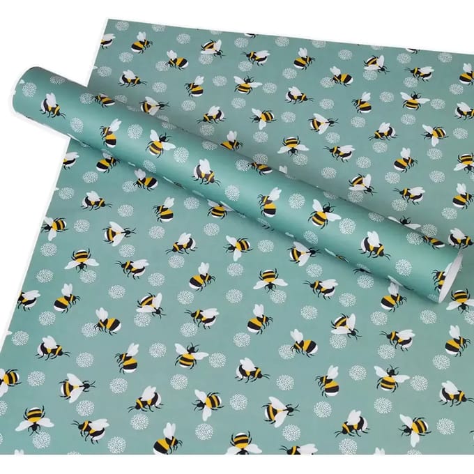 Bumblebee inpakpapier bladeren Rex London