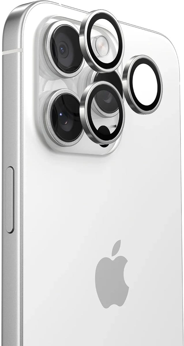 Mobile5 - Apple iPhone 17 Pro Max - Camera lens protector - Gehard glas - 9H Bescherming - Zilver