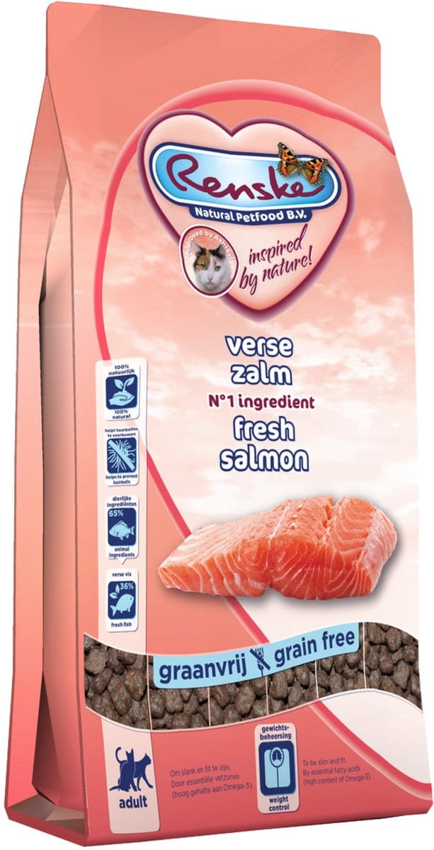 Renske Kat Adult Verse Zalm - Kattenvoer - 400 g