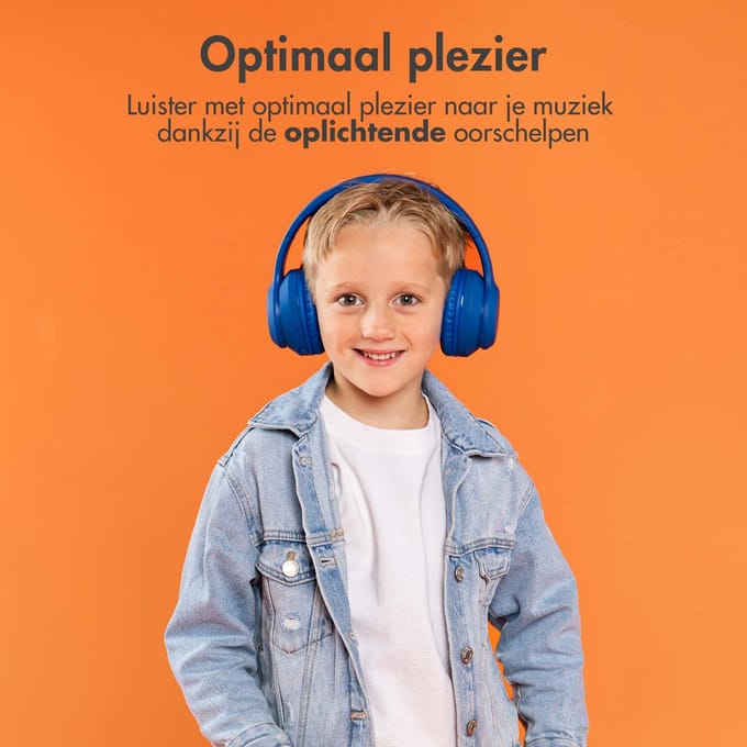 imoshion Kinder Koptelefoon LED - Bluetooth en Decibelbegrenzer - Kinderkoptelefoon Draadloos en Met Draad
