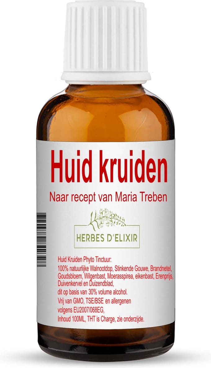 Herbes D'elixir Huid kruiden Tinctuur - 100 ml - 1 stuk - Natuurlijke ingrediënten