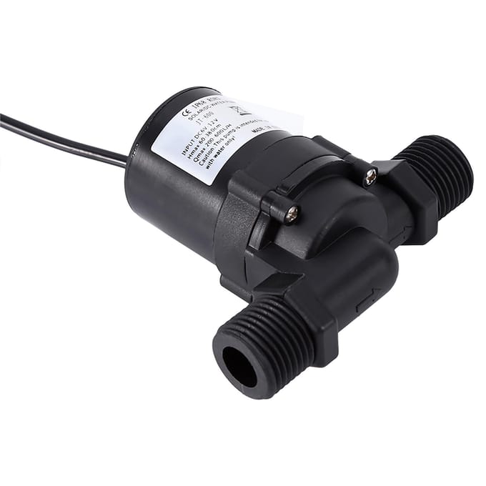 DC 12V Solar Watercirculatiepomp Borstelloze Motor Waterpomp 600L/H IP68 Waterdichte Stekker