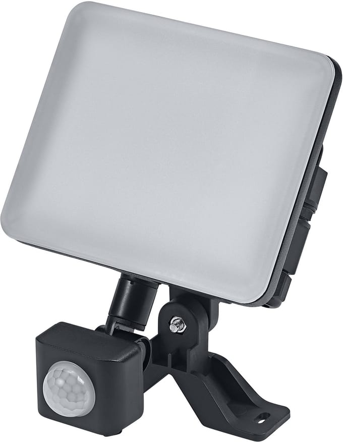 OSRAM ENDURA Flood Sensor Adjustable LED-schijnwerper, 20W, 1700lm, 4000K koelwit, bewegingssensor, zwart, aluminium, IP44