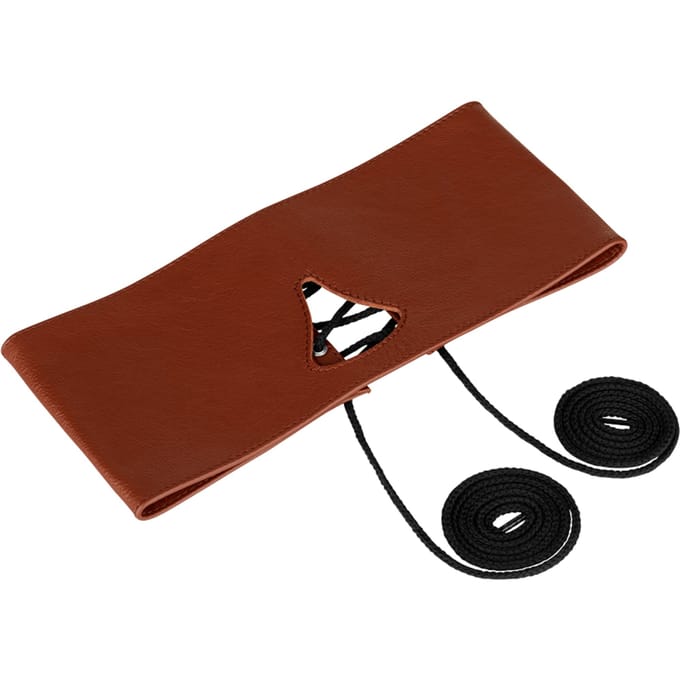Rimba - Blinddoek Met Uitsparing Neus Leer - Bruin