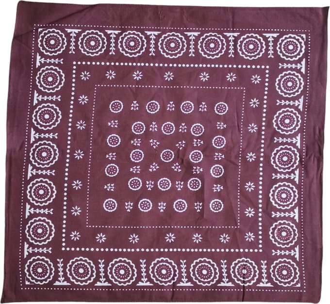 Boerenbontzakdoek 48x48 cm Bruin - 10 Stuks
