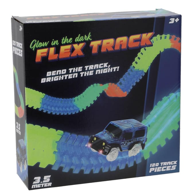 Racebaan glow track 120 delig 3,5 meter