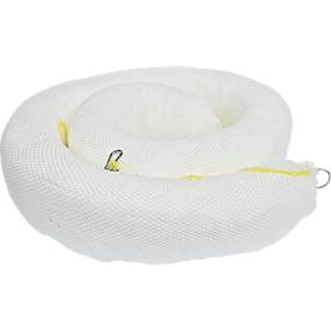 Oliescherm, L 25000 x Ø 200 mm, voor 726 l, wit, 1 stuk