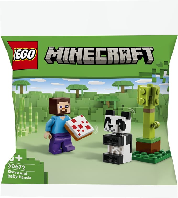 LEGO Minecraft 30672 Steve en babypanda