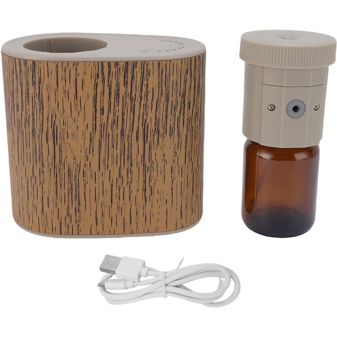 Waterloze Etherische Olie Diffuser Slimme App Bediening Geluidsarm Lekvrij 60ML Geur Diffuser voor Thuis gray