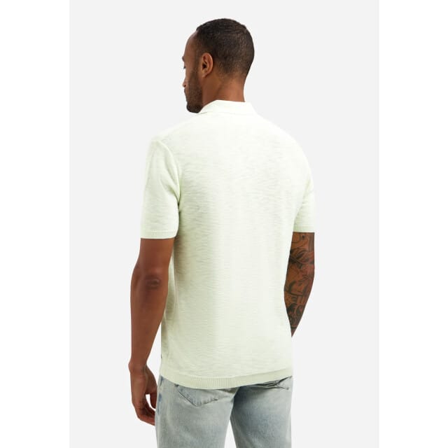 No Excess Polo Pullover Short Sleeve Slub Seagreen  L