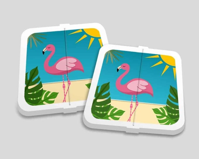 Breekmunten | Flamingo Beach | 240 stuks