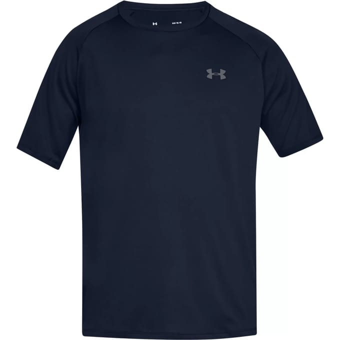 Under Armour UA Tech 2.0 SS Tee-BLU Heren Sportshirt - Academy - Graphite