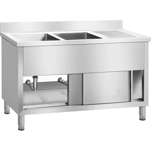 Royal Catering Dubbele Spoeltafel - 140 x 60 cm 10010409
