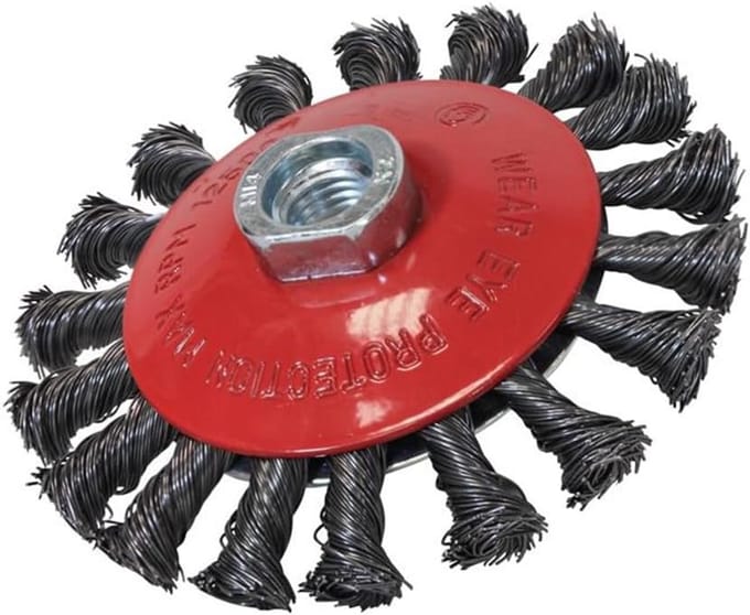 Conische Draadborstel 100mm voor Schroefdraad Reiniging