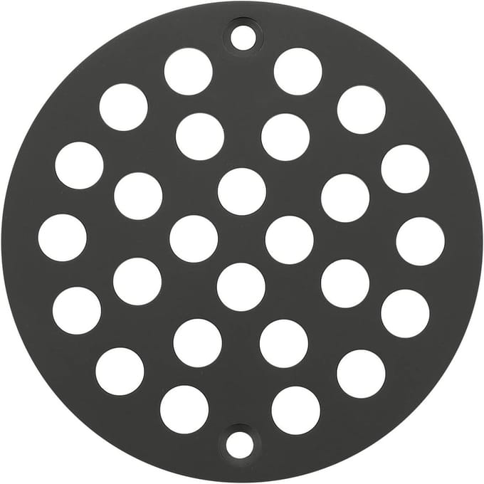 Afvoerdeksel Vervanging - Douche Putdeksel - Douche Afvoer Beschermen - Schroefbaar Insteektype - 10.5 cm Diameter - Mat Zwart