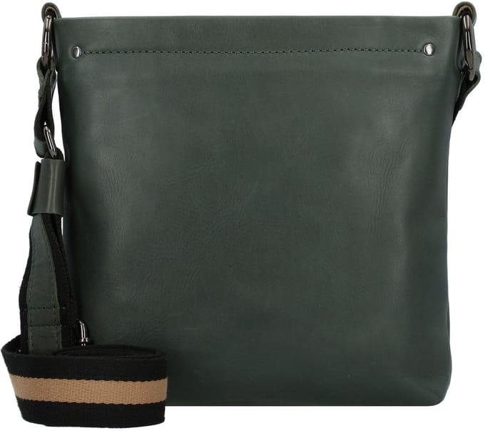 HAROLD'S Leren Schoudertas Caugio Shoulderbag Green Donkergroen
