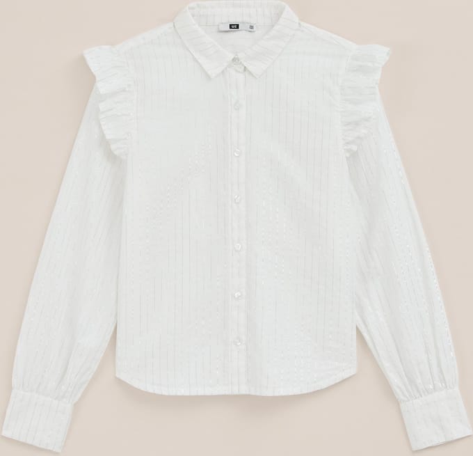 We Fashion Blouse White Größe: 122/128 | Hemden Outlet | kids | Weiß
