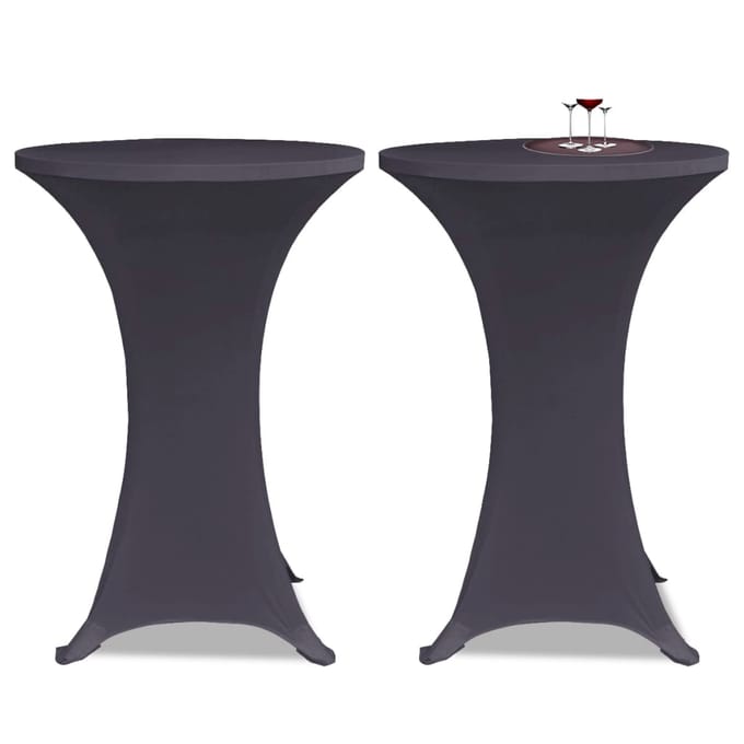 vidaXL - Tafelhoes - stretch - 4 - st - 70 - cm - antraciet