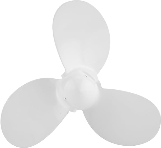 Allecto - Motor Propeller - Buitenboordmotor - Aluminium - 3 Bladen - Ø 9 cm - Geschikt voor Boot - Wit