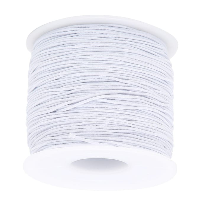1mm X 100m Rekbaar Elastisch Draad Koord DIY Knutselsnaar Touw Sieraden Armband Maken Touw Wit white