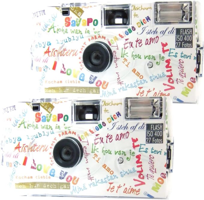 Wegwerp Camera Set - Direct Klaar - Herinneringen Vastleggen - Inclusief Flits - 18x14x6.5 cm